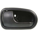 1993-1997 Mazda 626 Front Door Handle LH, Inside, Textured Black, Plastic.