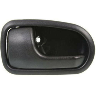 1993-1997 Mazda 626 Front Door Handle LH, Inside, Textured Black, Plastic.