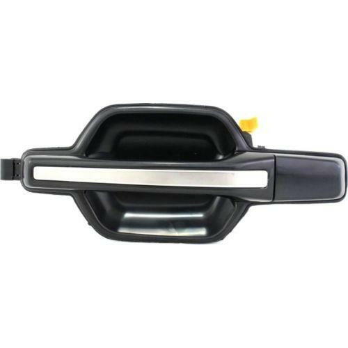 2001-2006 Mitsubishi Montero Rear Door Handle LH, Black, w/Chrome Insert.