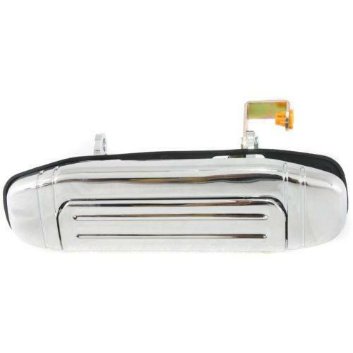 1998-2000 Mitsubishi Montero Rear Door Handle LH, Outside, All Chrome, w/o Keyhole.
