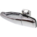 2002-2007 Mitsubishi Lancer Rear Door Handle LH, Outside, All Chrome, w/o Keyhole.
