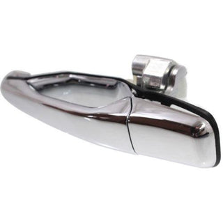 2002-2007 Mitsubishi Lancer Rear Door Handle LH, Outside, All Chrome, w/o Keyhole.