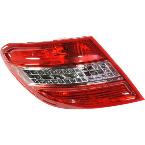 2008-2011 Mercedes-Benz C-Class Tail Lamp LH, Lens/Housing, W/Curve Lightning.