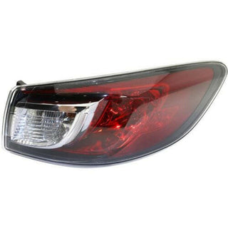2010-2013 Mazda 3 Tail Lamp RH, Outer, Standard/bulb Type, Sedan-Capa.
