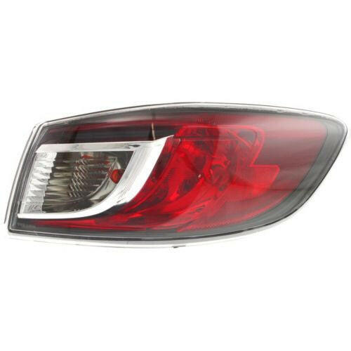 2010-2013 Mazda 3 Tail Lamp RH, Outer, Assembly, Standard/bulb Type, Sedan.