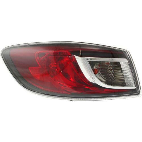 2010-2013 Mazda 3 Tail Lamp LH, Outer, Assembly, Standard/bulb Type, Sedan.