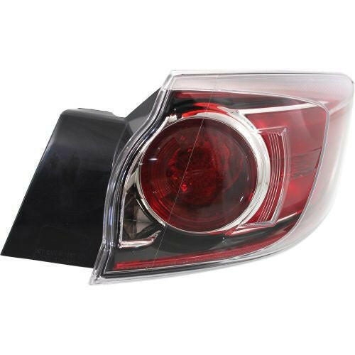 2010-2013 Mazda 3 Tail Lamp RH, Halogen, Standard/bulb Type, Hatchback.