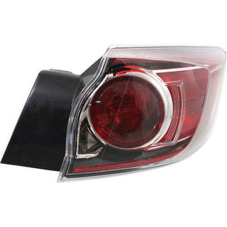 2010-2013 Mazda 3 Tail Lamp RH, Halogen, Standard/bulb Type, Hatchback.