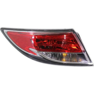 2009-2013 Mazda 6 Tail Lamp LH, Outer, Assembly, Bulb Type, Halogen.