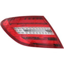 2012-2015 Mercedes-Benz C-Class Tail Lamp LH, Assembly, Coupe/sedan.
