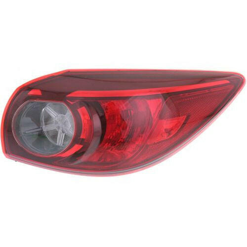 2014-2016 Mazda 3 Tail Lamp RH, Outer, Assembly, Bulb Type, Hatchback.