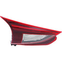 2014-2016 Mazda 3 Tail Lamp LH, Inner, Assembly, Led Type, Hatchback.