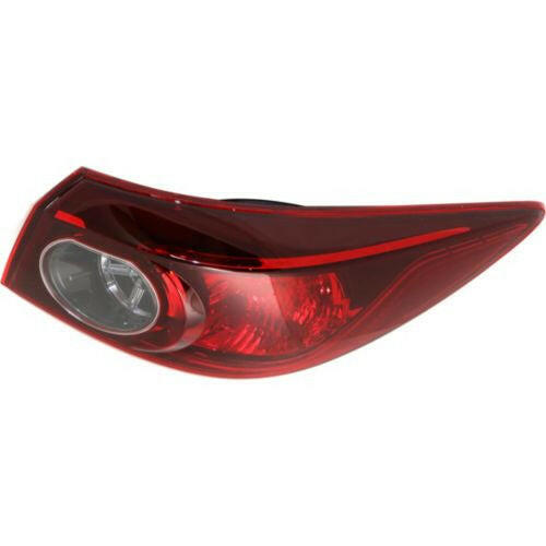 2014-2016 Mazda 3 Tail Lamp RH, Outer, Assembly, Bulb Type, Sedan-Capa.