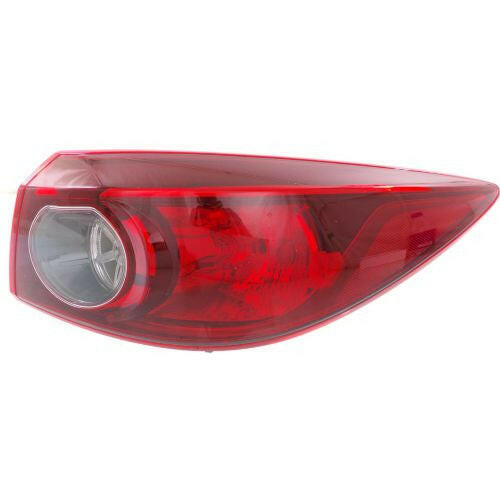 2014-2016 Mazda 3 Tail Lamp RH, Outer, Assembly, Bulb Type, Sedan.