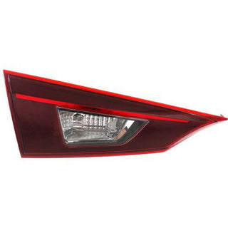 2014-2016 Mazda 3 Tail Lamp LH, Inner, Lens/Housing, Bulb Type, Sedan.