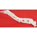 2004-2009 Mazda 3 Rear Bumper Bracket RH, Side Cover Retainer, White, Sedan.