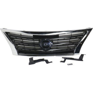 2013-2015 NissanSentra Grille Shell/Painted-Dark Silver, SR-CAPA - Classic 2 Current Fabrication