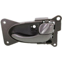 2002-2005 Nissan Altima Front Door Handle RH, Silver Lever & Gray Housing.