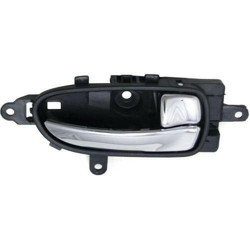 2007-2013 Nissan Altima Front Door Handle RH, Chrome Lever/Black Bezel.