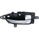 2007-2013 Nissan Altima Front Door Handle RH, Chrome Lever/Black Bezel.
