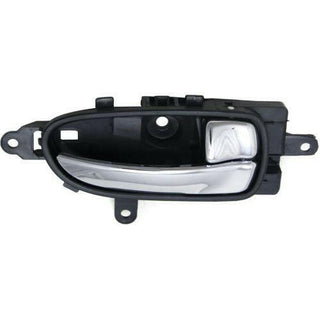 2009-2014 Nissan Maxima Front Door Handle RH, Chrome Lever/Black Bezel.