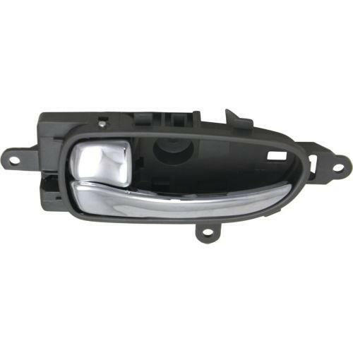 2009-2014 Nissan Maxima Front Door Handle LH, Chrome Lever/Blond Bezel.