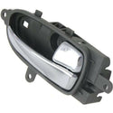 2007-2013 Nissan Altima Front Door Handle RH, Chrome Lever/Gray Bezel.