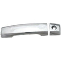 2004-2014 Nissan Titan Front Door Handle LH, All Chrome, Handle+cap, w/Keyhole.