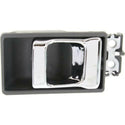 1986-1992 Nissan Pickup Front Door Handle, Chrome Lever+gray Hsg..