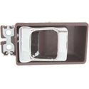 1986-1992 Nissan Pickup Front Door Handle, Chrome Lvr+red Housing.
