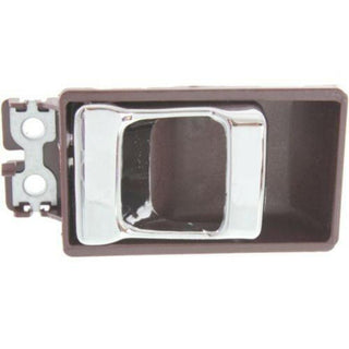 1986-1992 Nissan Pickup Front Door Handle, Chrome Lvr+red Housing.