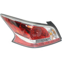 2014-2015 Nissan Altima Tail Lamp LH, Assembly, Standard Type, W/o Led.