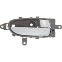 2009-2014 Nissan Maxima Front Door Handle RH, Inside, Silver Lvr+beige Hsg..