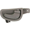 1999-2004 Oldsmobile Alero Front Door Handle RH, Inside, Gray, Plastic.