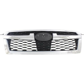 2013-2014 Subaru Legacy Grille, Textured, With Chrome Molding - CAPA.