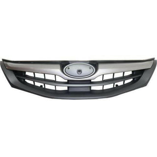 2010-2011 Subaru Impreza Grille, Matte, w/Silver/Gray Molding, Exc WRX.