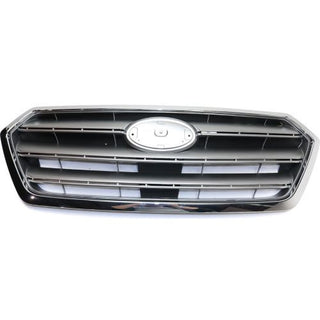 2015-2016 Subaru Legacy Grille, Painted-Silver/Gray, w/Chrome Trim - Classic 2 Current Fabrication