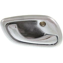 1995-2002 Suzuki Esteem Front Door Handle RH, Inside, All Chrome, Plastic.