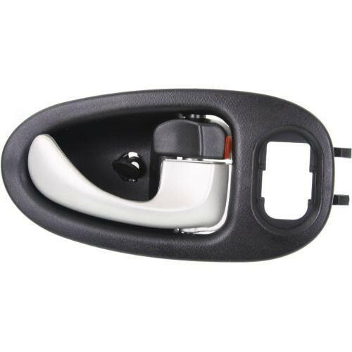 2002-2005 Saturn VUE Front Door Handle RH, Silver Lever/Black Housing.