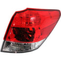 2010-2014 Subaru Outback Tail Lamp RH, Outer, Lens/Housing, Incandescent.