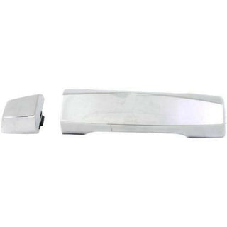 2004-2014 Nissan Titan Rear Door Handle, Chrome, Handle+cap, 4-door.