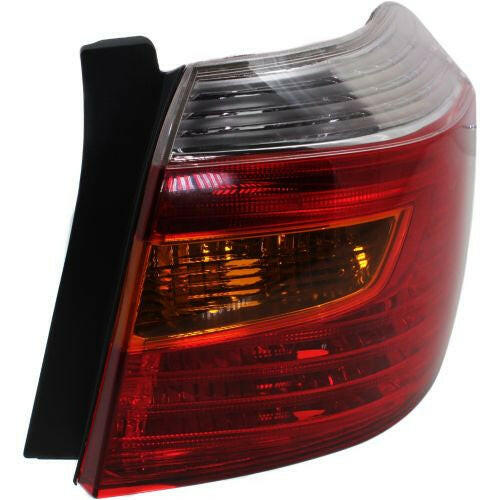 2008-2010 Toyota Highlander Tail Lamp RH, Amber/clear/red Lens, Sport.