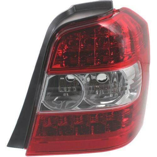 2006-2007 Toyota Highlander Tail Lamp RH, Lens/Housing, Clear & Red Lens, Hybrid.