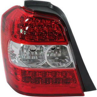 2006-2007 Toyota Highlander Tail Lamp LH, Lens/Housing, Clear & Red Lens, Hybrid.
