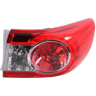 2011-2013 Toyota Corolla Tail Lamp RH, Outer, Lens And Housing.