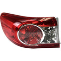 2011-2013 Toyota Corolla Tail Lamp LH, Outer, Lens And Housing.