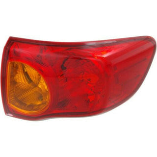 2009-2010 Toyota Corolla Tail Lamp RH, Outer, Lens And Housing.