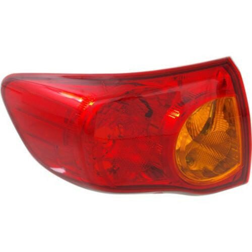 2009-2010 Toyota Corolla Tail Lamp LH, Outer, Lens And Housing.