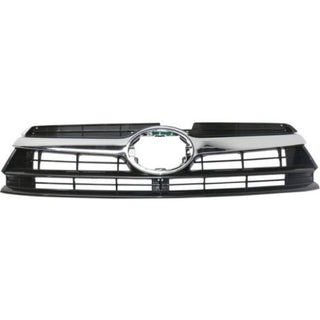 2014-2016 Toyota Highlander Grille, Gray, With Chrome Molding - CAPA - Classic 2 Current Fabrication