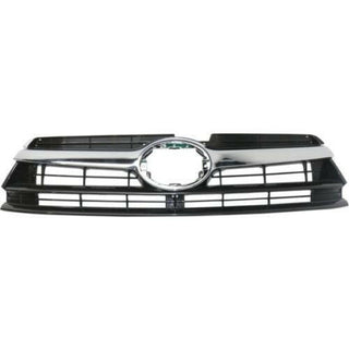 2014-2016 Toyota Highlander Grille, Gray, With Chrome Molding - CAPA.